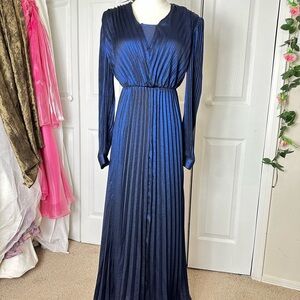 Express Navy Long Sleeve Dress